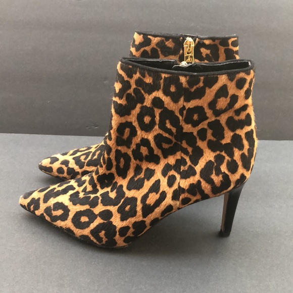 Sam Edelman leopard calf hair booties - Picture 2 of 9